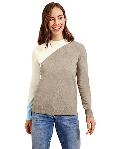 CECIL Damen B302223 Strickpullover, Almond beige Melange, XL von Cecil