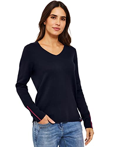 Cecil Damen B302291 Strickpullover, Deep Blue, L EU von Cecil