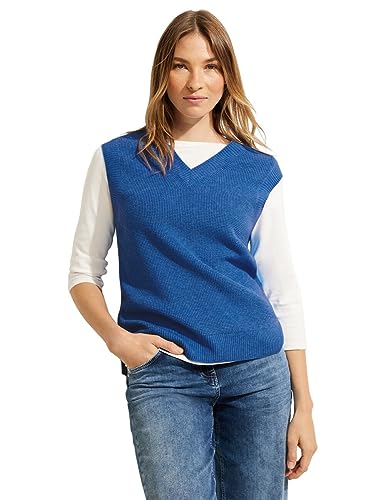 Cecil Damen B302469 Strickpullover, Dynamic Blue Melange,XXL von Cecil