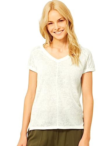 CECIL Damen B317967 Spitzenshirt, Vanilla White, XL CECIL Damen B317967 Spitzenshirt, Vanilla White, XL von Cecil