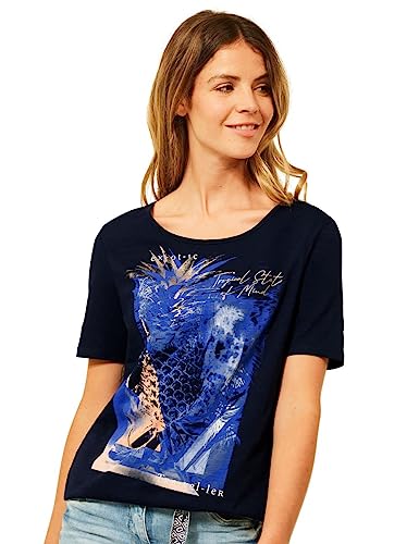 Cecil Damen B318185 Jerseyshirt, deep Blue, XS Cecil Damen B318185 Jerseyshirt, deep Blue, XS von Cecil