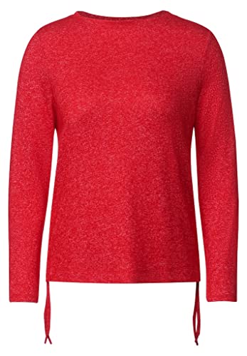 CECIL Damen B318765 Langarmshirt, Strong red, XXL von Cecil