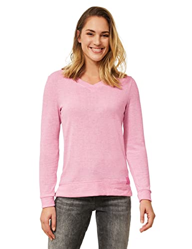 CECIL Damen B318774 Langarmshirt, Frosted Rose Melange, S von Cecil