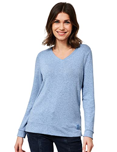 CECIL Damen B318774 Langarmshirt, Tender Blue Melange, M von Cecil