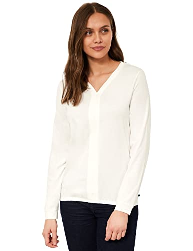 CECIL Damen B318983 Langarmshirt, Vanilla White, XXL von Cecil