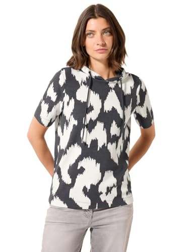 Cecil Damen B323375 T-Shirt, Volcanic Grey, XXL von Cecil