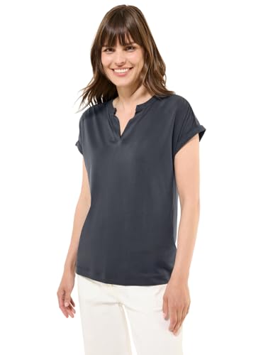 Cecil Damen B323376 T-Shirt, Volcanic Grey, M von Cecil