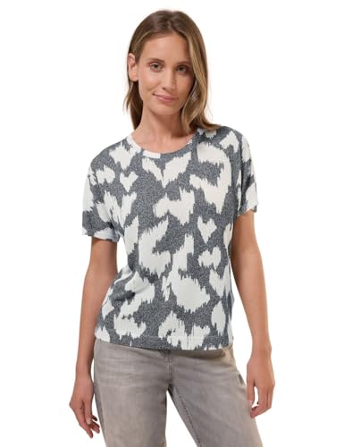 Cecil Damen B323385 T-Shirt, Volcanic Grey, XXL von Cecil