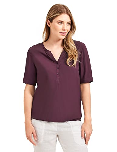 CECIL Damen B343930 Shirtbluse, Wineberry Red, S EU von Cecil