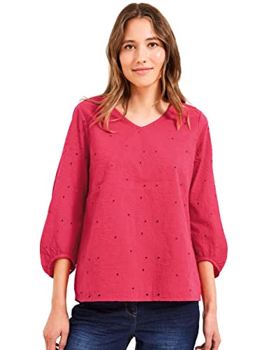 Cecil Damen B343975 Sommerbluse 3/4, Strawberry red, M von Cecil