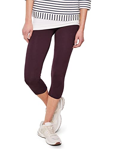 CECIL Damen B374939 Leggings 3/4, Wineberry Red, XS / 22L EU von Cecil