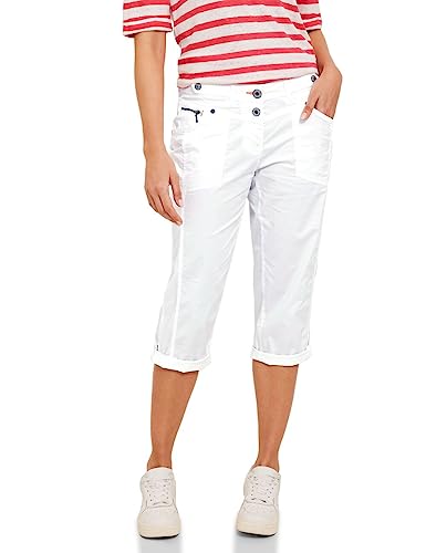 Cecil Damen B375098 3/4 Summer Trousers 3 4 Sommerhose Casual, Weiß, 26W / 22L EU von Cecil