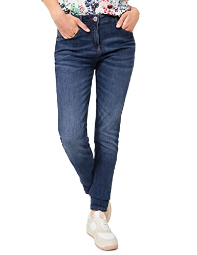 Cecil Damen B375277 Jeanshose, Mid Blue Wash, 29W / 32L EU von Cecil