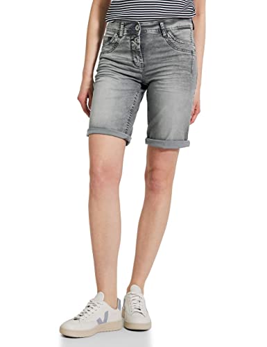 Cecil Damen B376016 Jeansshorts, Grey Washed, 25 von Cecil