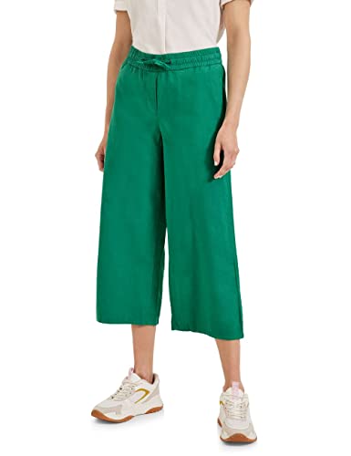 CECIL Damen B376144 Leinenhose, Trefoil Green, XXL / 24L EU von Cecil