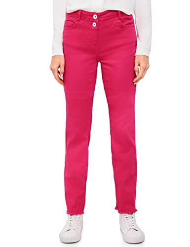 Cecil Damen B376160 Stoffhose Straight, Fresh Pink, 26W / 30L EU von Cecil