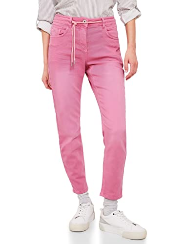 Cecil Damen B376171 Denim Joggpants, Fresh Pink, 34W / 28L EU von Cecil