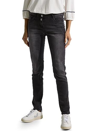 Cecil Damen B376496 Jeanshose Loose Fit, Authentic Black wash,28W / 32L von Cecil