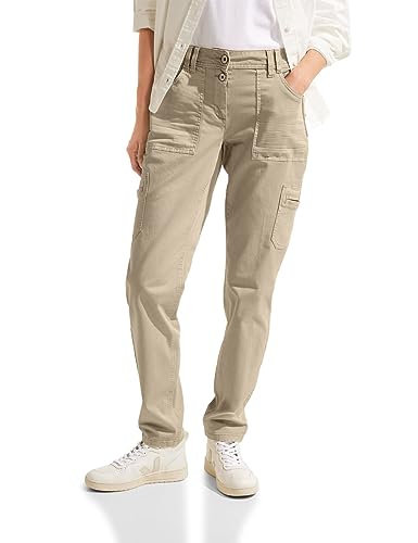 Cecil Damen B376767 Cargohose, Soft Sand beige,28W / 32L von Cecil