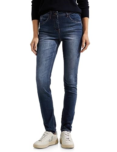 Cecil Damen B376844 Jeanshose, mid Blue Used wash,27W / 30L von Cecil