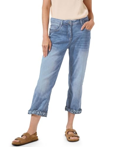 Cecil Damen B379217 Jeans, Mid Blue Used Wash, 29W/28L von Cecil