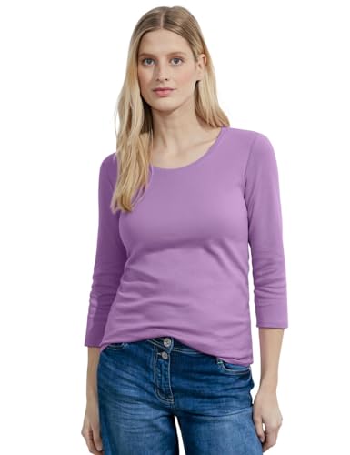 Cecil Damen Basic T-Shirt in Unifarbe von Cecil