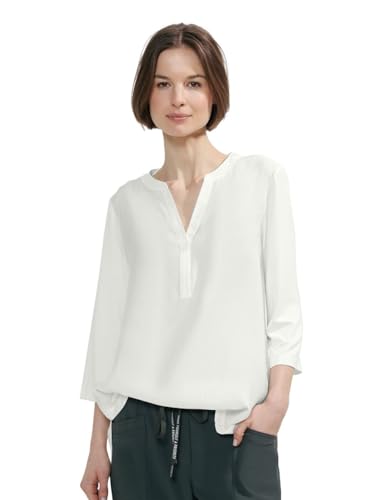 Cecil Damen Bluse mit Materialmix vanilla white L von Cecil