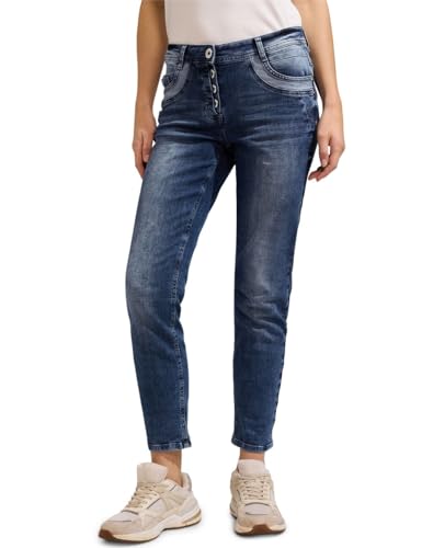 Cecil Damen Casual Fit Jeans mid blue used wash 32W / 28L von Cecil