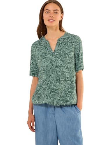 Cecil Damen Gemusterte Split Neck Bluse Cecil Damen Gemusterte Split Neck Bluse von Cecil