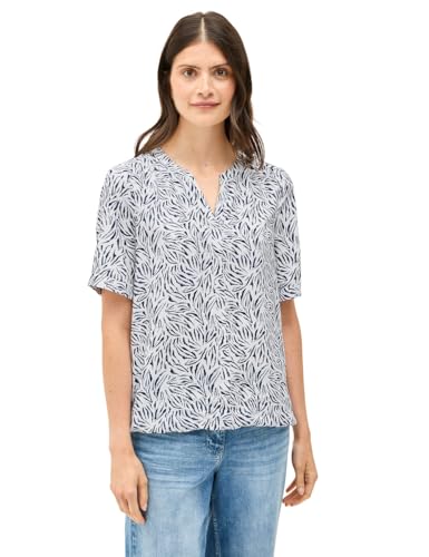 Cecil Damen Gemusterte Split Neck Bluse von Cecil