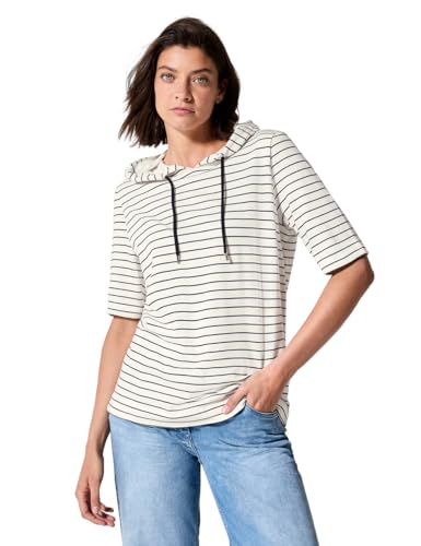 Cecil Damen Gestreifter Kapuzenpullover von Cecil