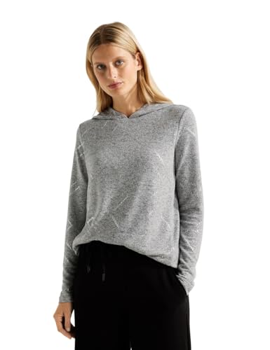 Cecil Damen Hoodie Shirt mit Folienprint von Cecil