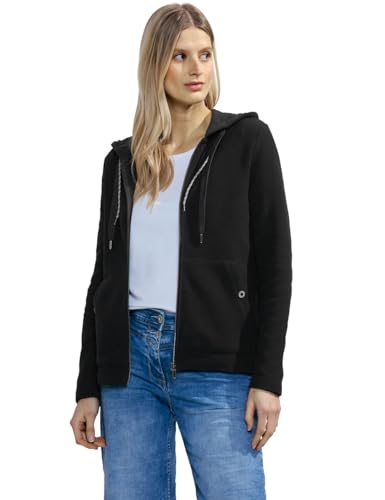 Cecil Damen Hoodie Sweatjacke Schwarz S von Cecil