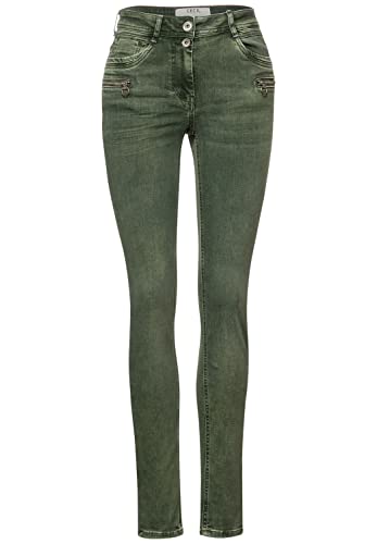 Cecil Damen Jeans Toronto Color Slim Fit High Waist (as3, Waist_Inseam, Numeric_29, Numeric_34, True Khaki) von Cecil