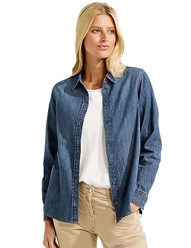 Cecil Damen Jeansbluse in Blau von Cecil