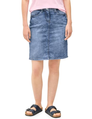 Cecil Damen Jeansrock mit Schlitzdetail von Cecil