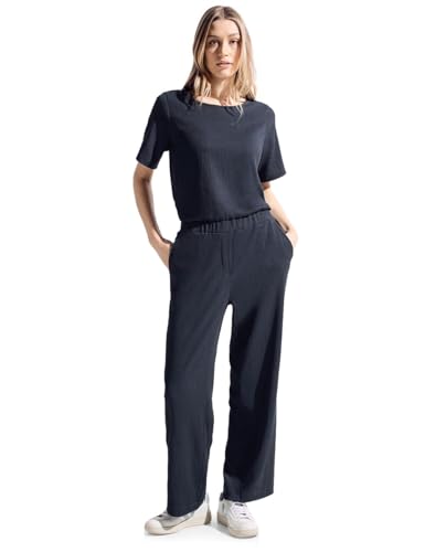 Cecil Damen Jumpsuit mit Struktur universal blue L / 28L von Cecil