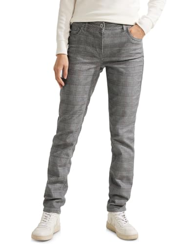 Cecil Damen Karierte Casual Fit Hose von Cecil