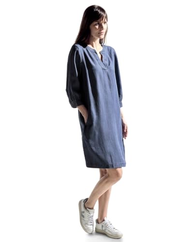 Cecil Damen Kleid mit V-Ausschnitt mid blue wash S von Cecil
