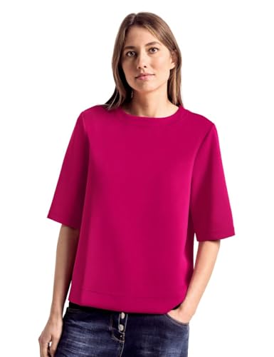 Cecil Damen Kurzarm Sweatshirt Rosa M von Cecil