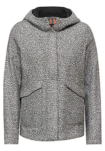 Cecil Damen Outdoor Jacke in Fake Wolle Light Graphit Melange L von Cecil