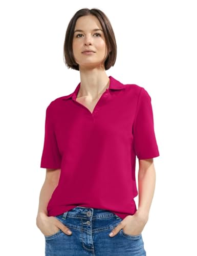 Cecil Damen Piquee Poloshirt pink sorbet XL von Cecil