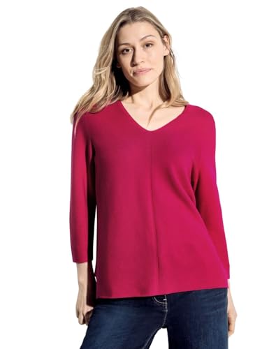 Cecil Damen Pullover mit V-Ausschnit Pink Sorbet L von Cecil