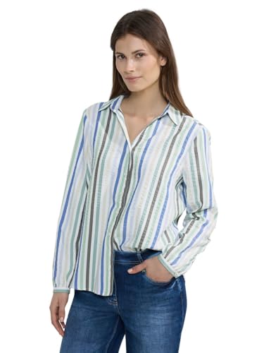 Cecil Damen Seersucker Bluse strong khaki M Cecil Damen Seersucker Bluse strong khaki M von Cecil