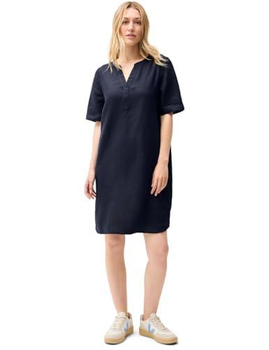 Cecil Damen Split Neck Leinenkleid von Cecil