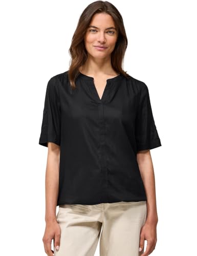 Cecil Damen Split Neck Viskose-Bluse von Cecil