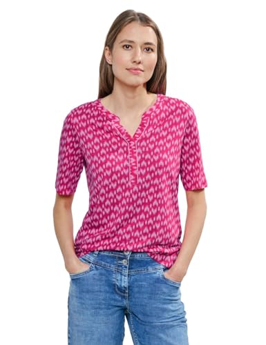 Cecil Damen T-Shirt mit Muster pink sorbet M von Cecil