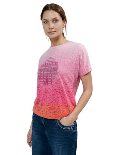 Cecil Damen T-Shirt mit Wording pink sorbet M von Cecil