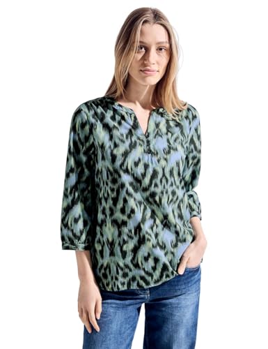 Cecil Damen Tunika Bluse mit Muster strong khaki XL von Cecil