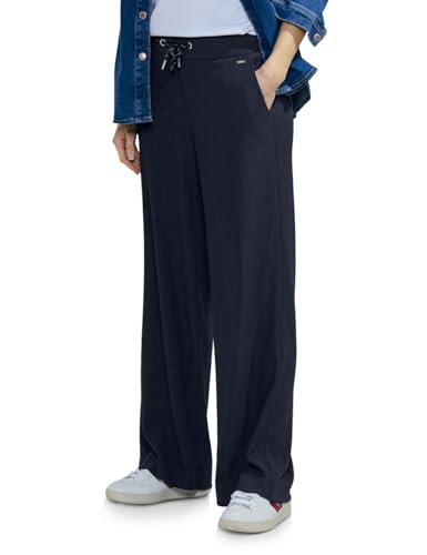 Cecil Damen Wide Leg Hose universal blue XL / 30L von Cecil